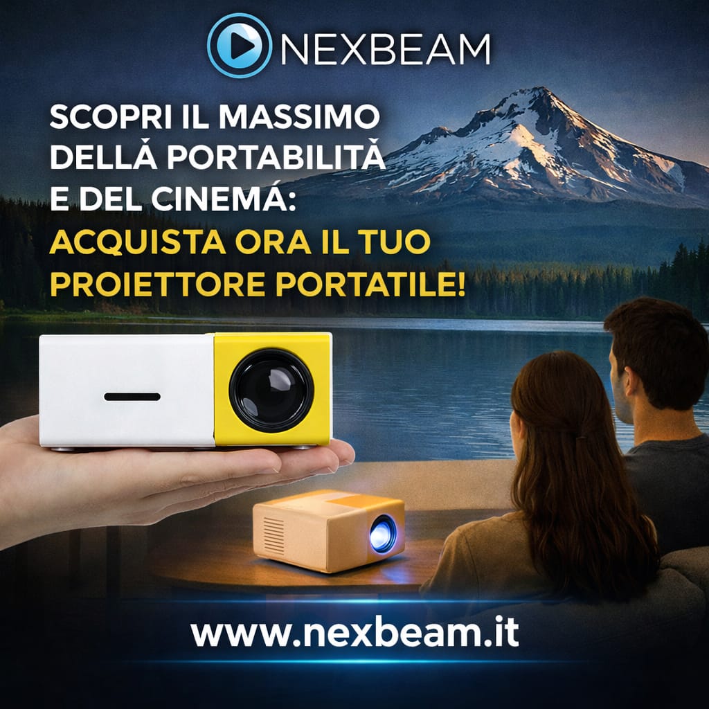 Mini proiettore a LED portatile